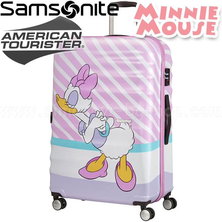 American Tourister Детски куфар Disney Wavebreaker 77см Daisy Pink Kiss American Tourister Детски куфар Disney Wavebreaker 77см Daisy Pink Kiss