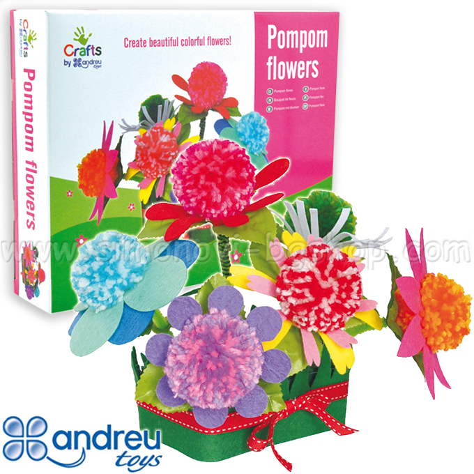 Andreu Toys - DIY "Flowers of pompons" 1240172