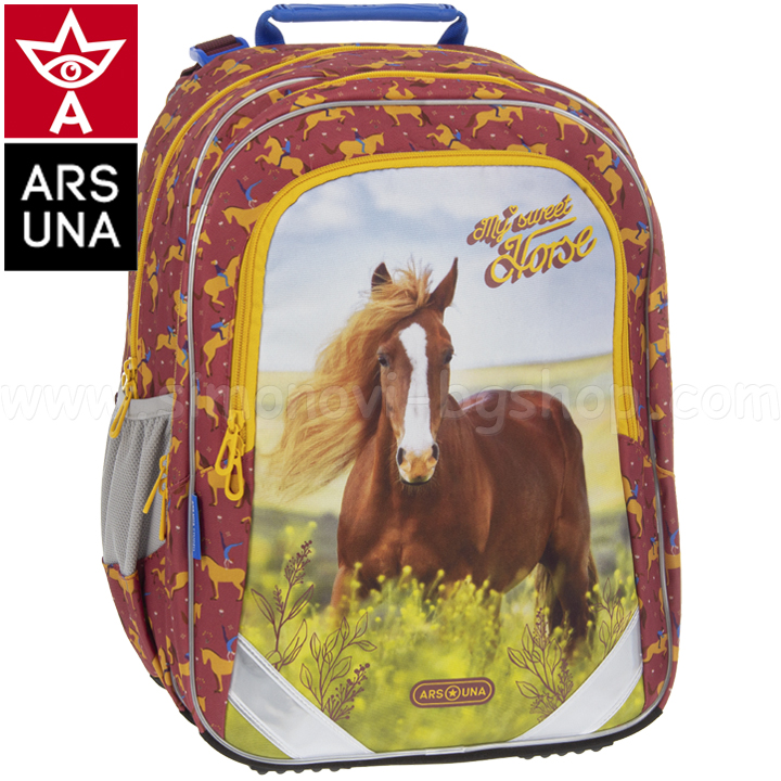 * 2024 Ars Una ERGO FIT Student ergonomic backpack My Sweet Horse56173581