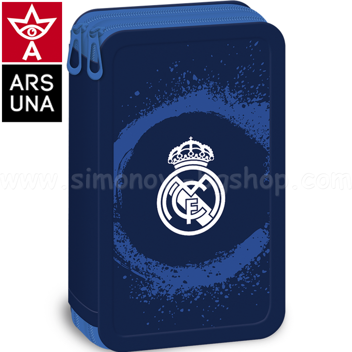 Real Madrid Празен несесер с два ципа 92668386 Ars Una Real Madrid Празен несесер с два ципа 92668386 Ars Una