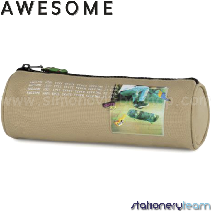 *Awesome Epic Boys Кръгъл несесер 05294 Skate Stationery Team *Awesome Epic Boys Кръгъл несесер 05294 Skate Stationery Team