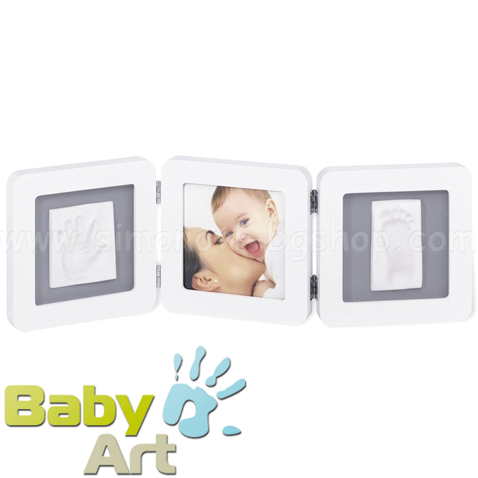 Baby Art Double Print Frame      White