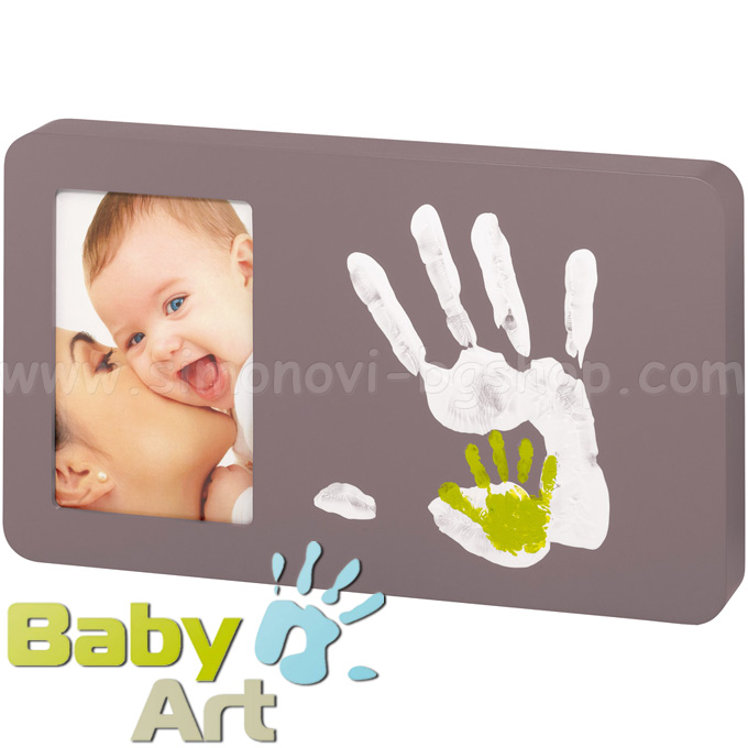 Baby Art Duo Paint Print Frame Family footprint with paint and p