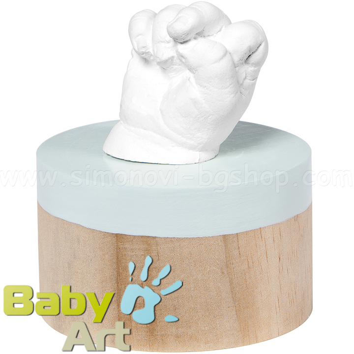 Baby Art My Very 1st 3D Отливка с дървен постамент Baby Art My Very 1st 3D Отливка с дървен постамент