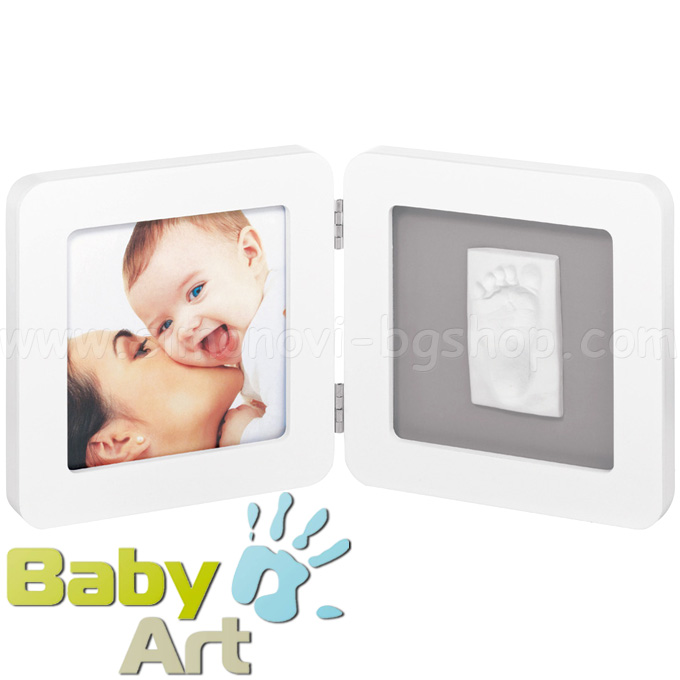 Baby Art Print Frame with White imprint Square