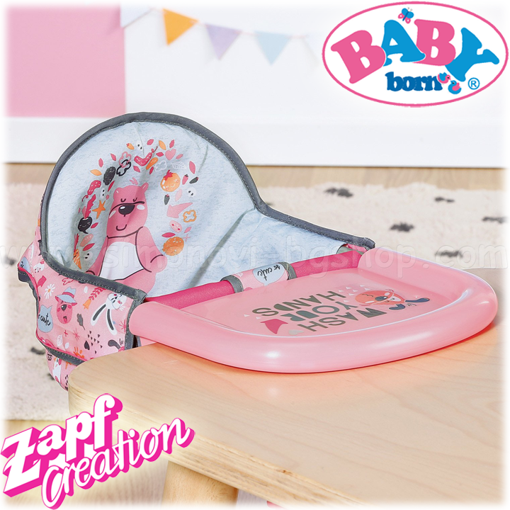 * 2022 Baby Born Doll High Chair 832417 Zapf Creation