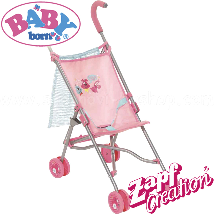 *Baby Born® Количка за кукли с чанта Pink 825792 Zapf Creation *Baby Born® Количка за кукли с чанта Pink 825792 Zapf Creation