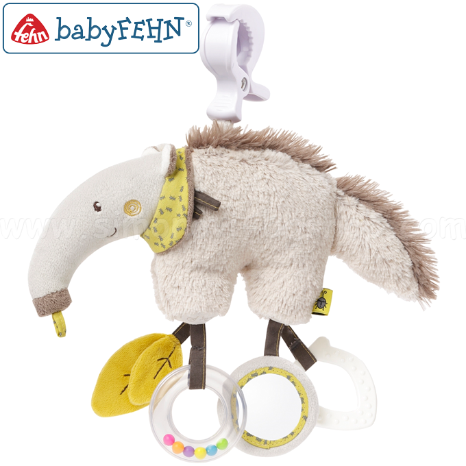 Baby Fehn Бебешка дрънкалка за количка Мравояд 64124 Baby Fehn Бебешка дрънкалка за количка Мравояд 64124