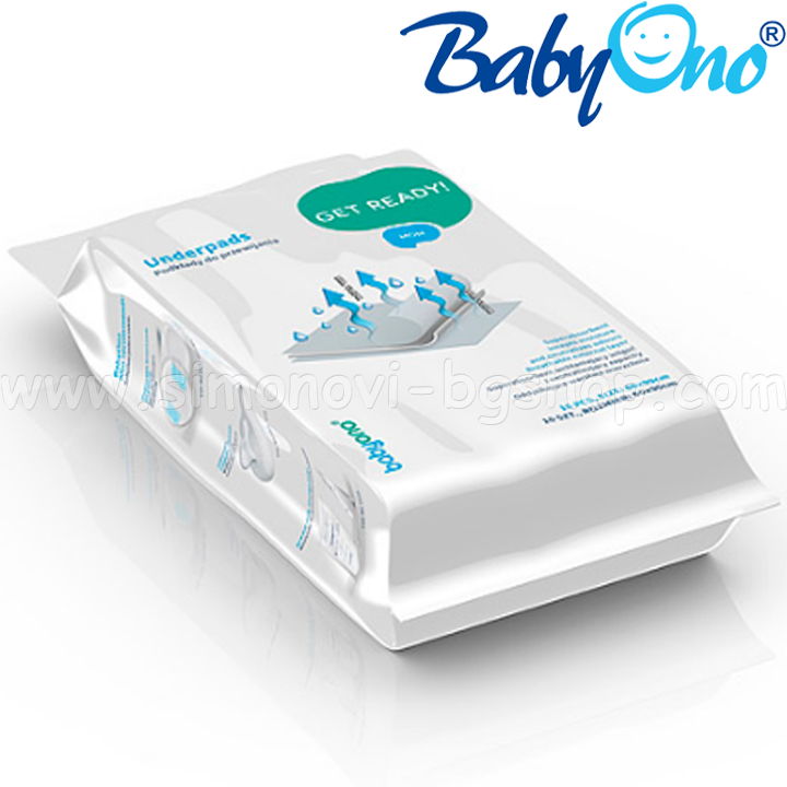 BabyOno Disposable pads 60/90, 10 pieces 5901435406298