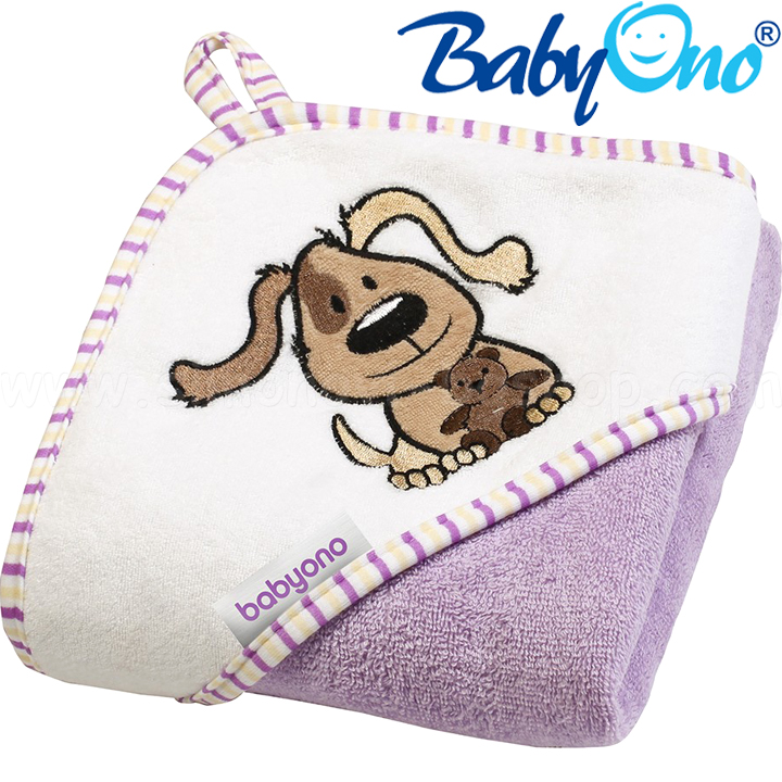 BabyOno Бебешка хавлия за баня с качулка 76х76см. Terry Кученце 213/01 BabyOno Бебешка хавлия за баня с качулка 76х76см. Terry Кученце 213/01