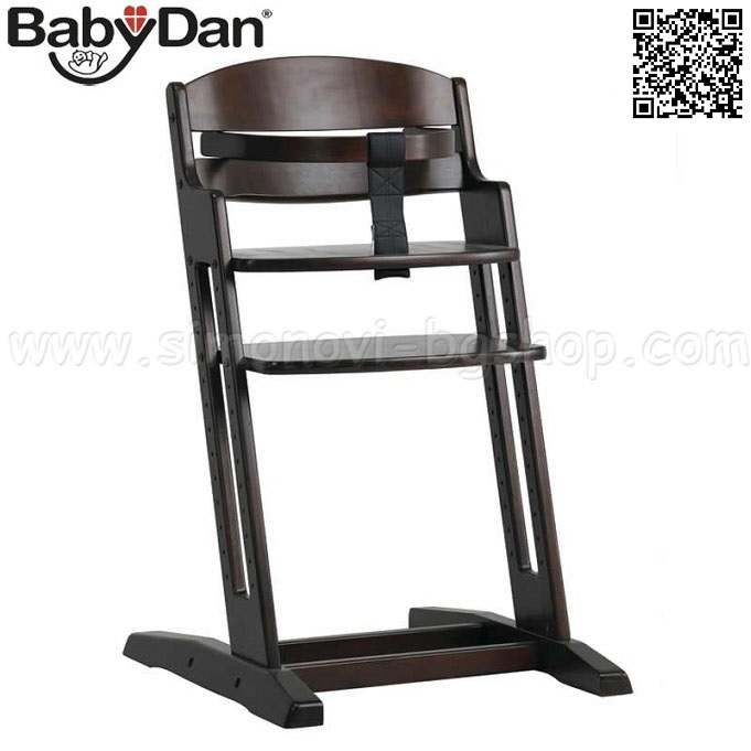 BabyDan High Chair DanChair Walnut Brown
