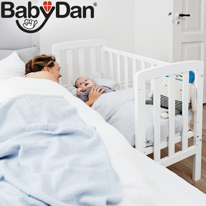 BabyDan Baby Bed Alfred By-My-Side White 1200160