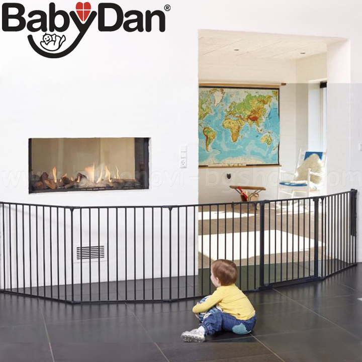 BabyDan Barieră de ușă combinată XXL Black 1200188