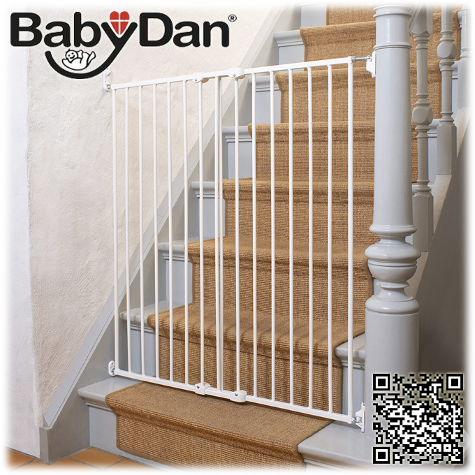 BabyDan    Pet Gate Streamline High White 1200019