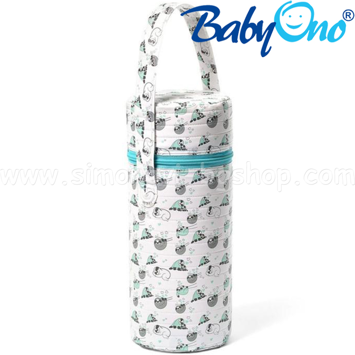 BabyOno Thermo bag for a bottle of mint 604/03