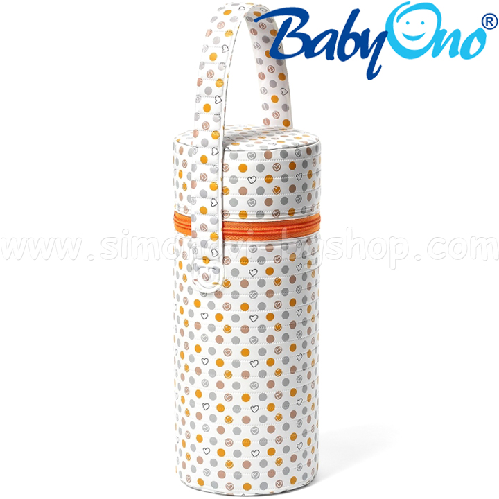 BabyOno Thermo bag for bottle orange 604/02