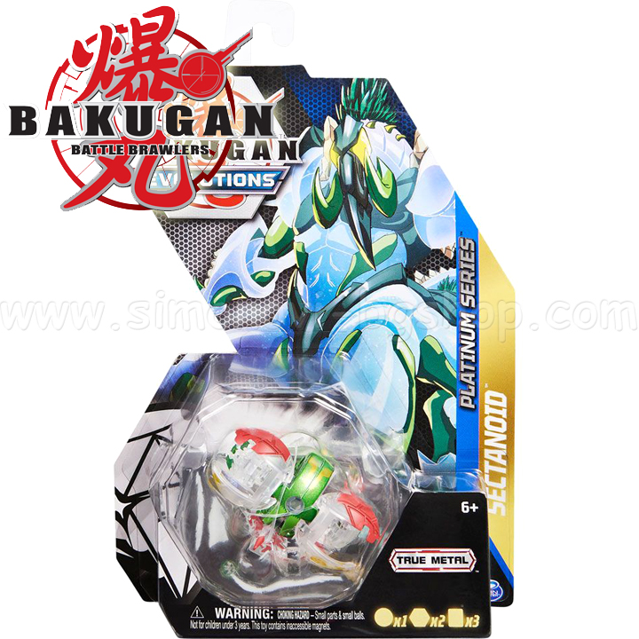 Bakugan Evolutions Platinum True Metal  Sectanoid Chaser 6063393