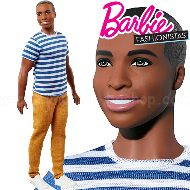 *Barbie Fashionistas   Super Stripes - Broad FNT86 Doll#18