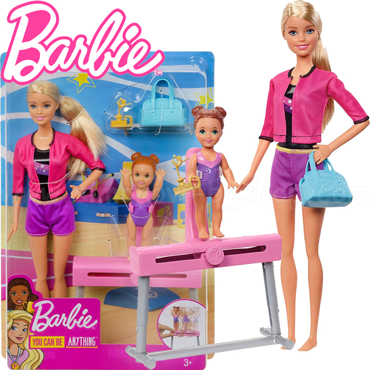 *Barbie I Can Be Anything Кукла Барби треньорка по гимнастика блондинка FXP39 *Barbie I Can Be Anything Кукла Барби треньорка по гимнастика блондинка FXP39