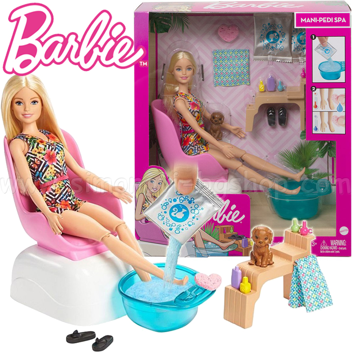 **Barbie® Кукла Барби в салон за маникюр WELLNESS and SPA GHN07