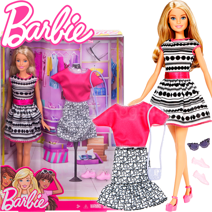 *Barbie Кукла Барби с дрехи аксесоари FFF59 *Barbie Кукла Барби с дрехи аксесоари FFF59