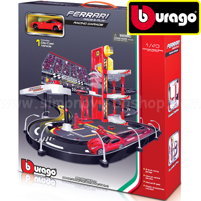 Bburago - Racing garaj Ferrari 18-30197