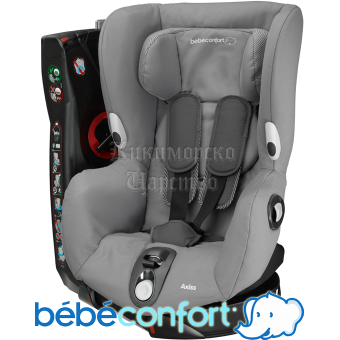 *2015 Bebe Confort Стол за кола 9-18кг. Axiss Concrete Grey