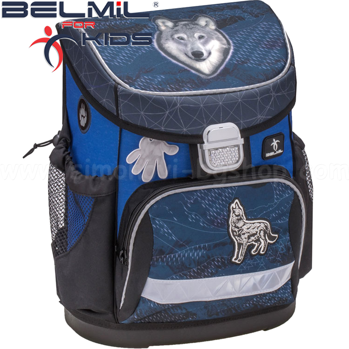 Belmil Mini Fit Ергономична ученическа раница Wolf 405-33-14 Belmil Mini Fit Ергономична ученическа раница Wolf 405-33-14