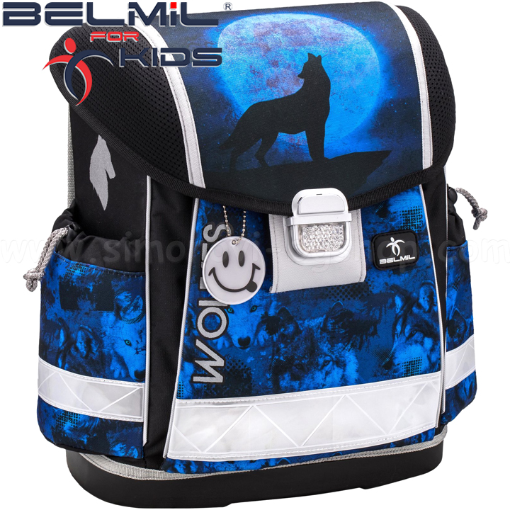 Belmil ergonomic rucsac Wolves Blue 403-13 Belmil ergonomic rucsac Wolves Blue 403-13