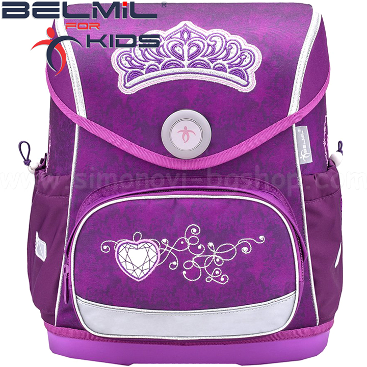 Belmil Compact Ергономична ученическа раница Princess 405-41-14 Belmil Compact Ергономична ученическа раница Princess 405-41-14