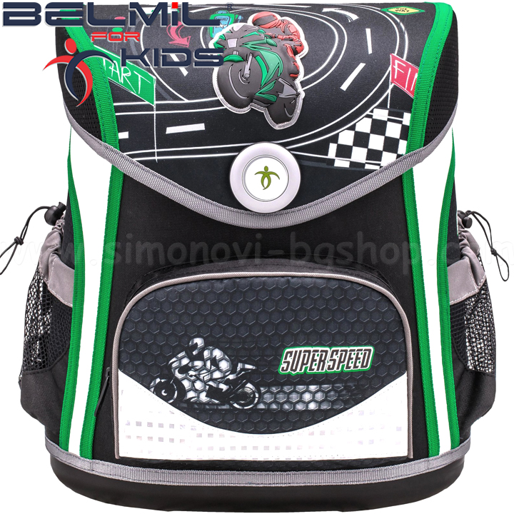 Belmil Cool-Bag Ергономична ученическа раница Super Speed 405-42 Belmil Cool-Bag Ергономична ученическа раница Super Speed 405-42