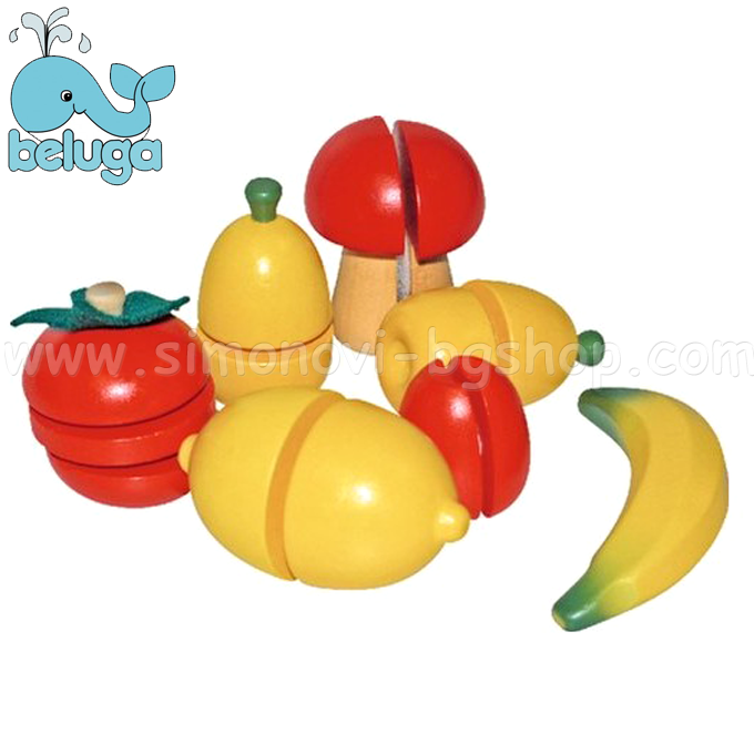 Beluga - Wooden set - Fruit and vegetables 70057