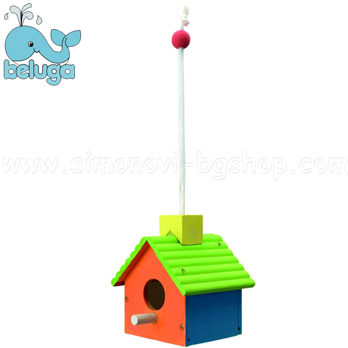 Beluga - Wooden birdhouse for coloring 30900