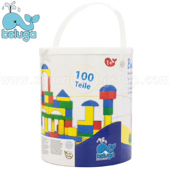 Beluga Set of wooden cubes with 100 elements 20055