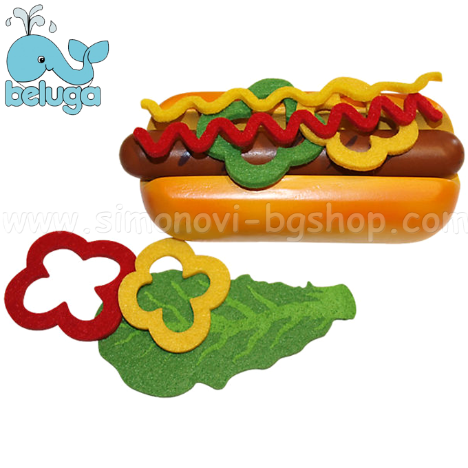 Beluga - Wooden Hot Dog in Paper Pack 30883