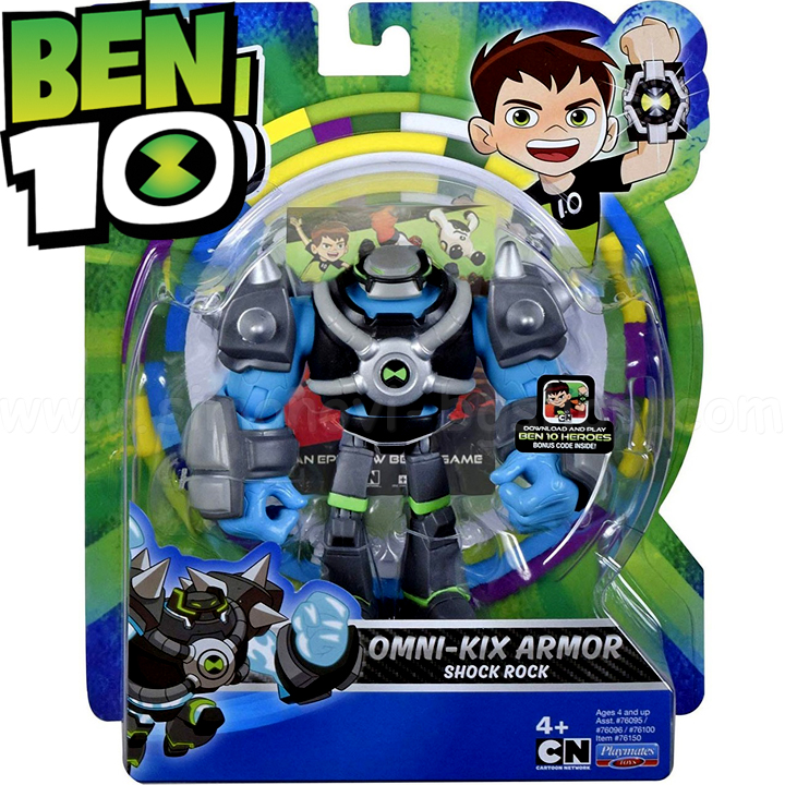 *BEN10 Omni-Kix Armor Екшън фигурка Shock Rock 76150 *BEN10 Omni-Kix Armor Екшън фигурка Shock Rock 76150