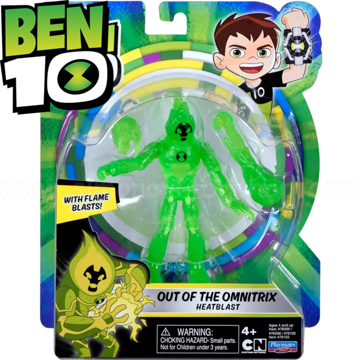 *BEN10 Out Of The Omnitrix Екшън фигурка Heatblast 76155 *BEN10 Out Of The Omnitrix Екшън фигурка Heatblast 76155