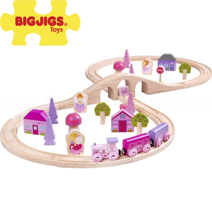 Bigjigs Wooden Train and Tracks Set - Fairy Figures BJT022