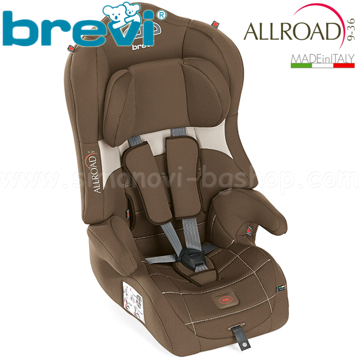 * Brevi Car Seat 9-36kg ALLROAD Brown col.398