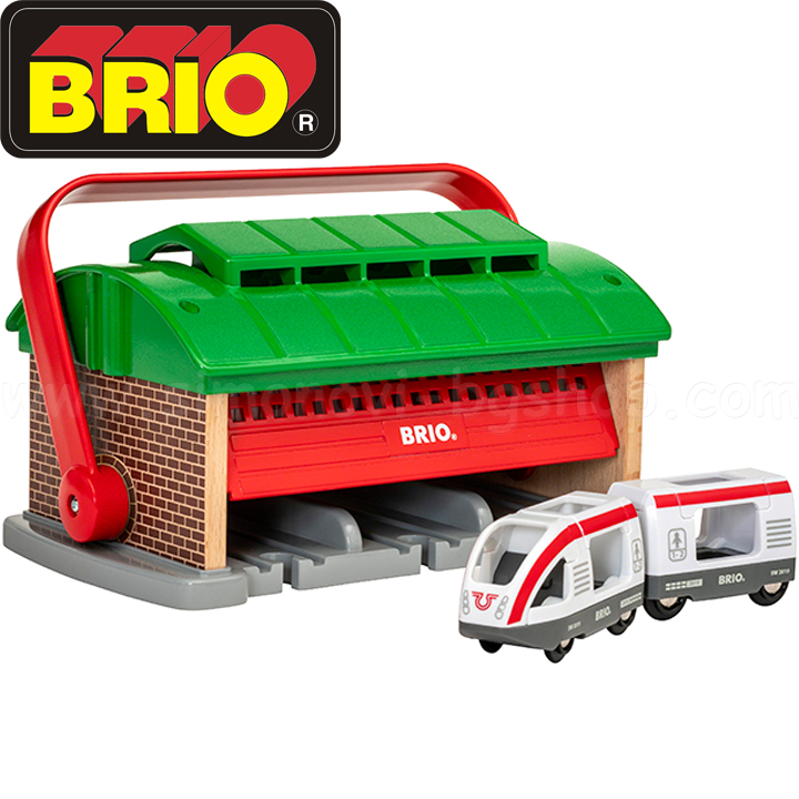 33474. Garajul trenului Brio