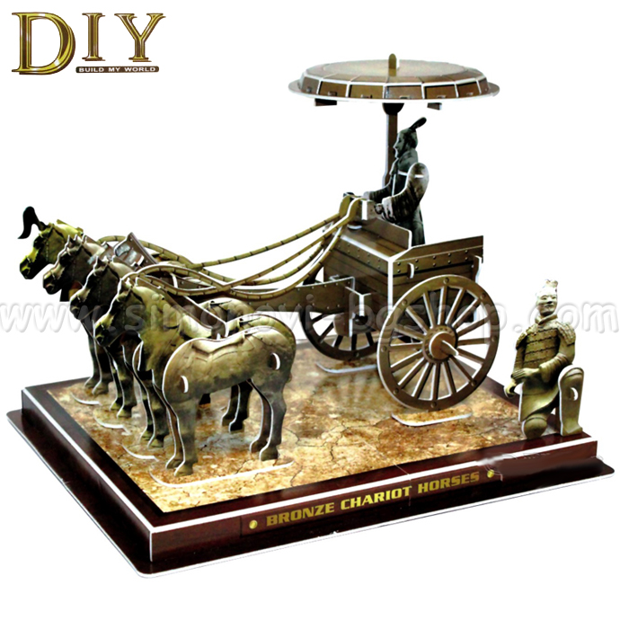 3D Puzzles DIY Build My World - ����� Bronze Chariots Horses