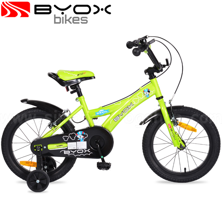 * Byox Bikes Kids Bike 16 "BYOX DEVIL GREEN