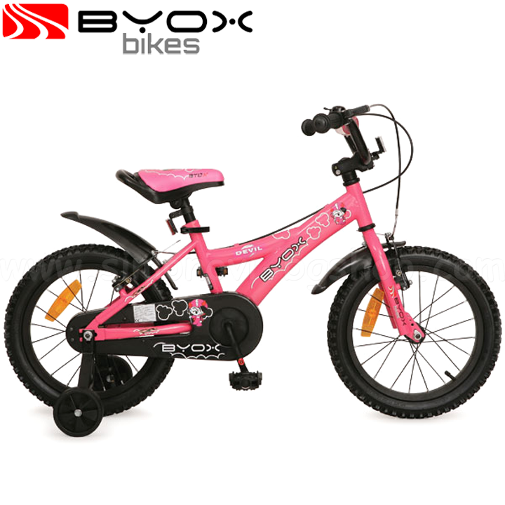 * Biciclete Byox pentru copii Bike 16 "BYOX DEVIL PINK