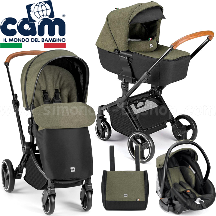 * 2023 CAM NEXT EVO Baby stroller 3 in 1 Col.930