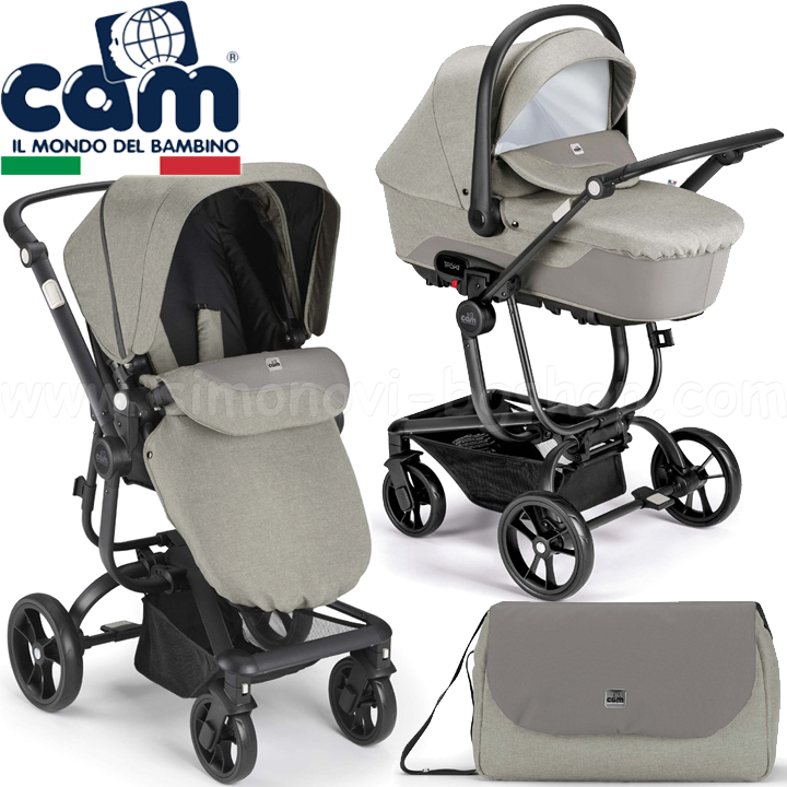 * 2023 CAM Taski Sport Combined baby stroller 3in1 Beige col.871