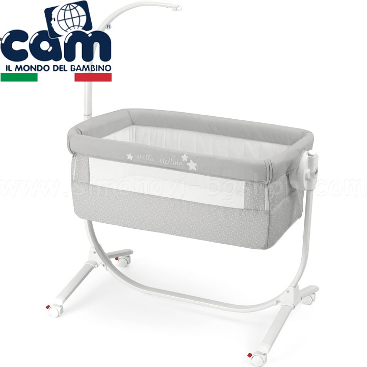 Cam CULLAMI Легло люлка със сваляща се страна Stella Stellina Grey Col.140 Cam CULLAMI Легло люлка със сваляща се страна Stella Stellina Grey Col.140
