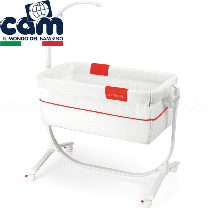 Cam CULLAMI Легло люлка със сваляща се страна Stella Stellina Color Line White C Cam CULLAMI Легло люлка със сваляща се страна Stella Stellina Color Line White C