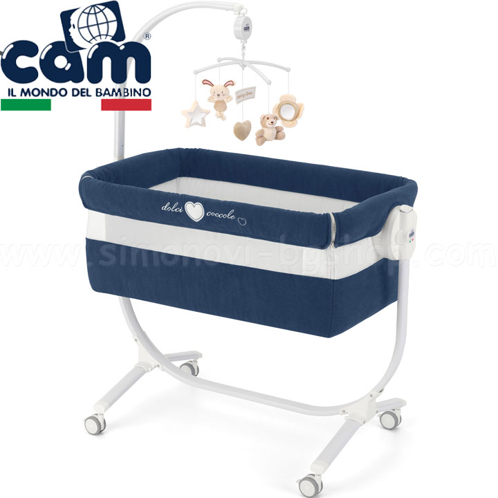 Cam CULLAMI Легло люлка със сваляща се страна Dolci Coccole Navy Col.146 Cam CULLAMI Легло люлка със сваляща се страна Dolci Coccole Navy Col.146