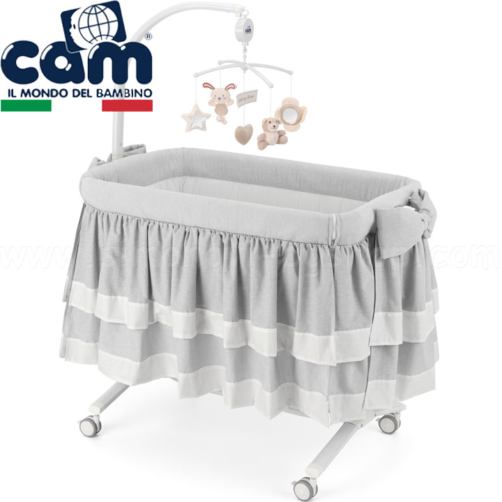 Cam CULLAMI Top Легло люлка със сваляща се страна Grey Col.151 Cam CULLAMI Top Легло люлка със сваляща се страна Grey Col.151