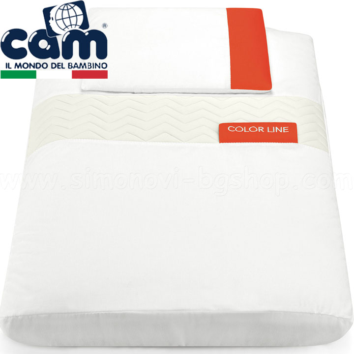 Cam CULLAMI Текстилен спален комплект за легло люлка Color Line White Col.144 Cam CULLAMI Текстилен спален комплект за легло люлка Color Line White Col.144